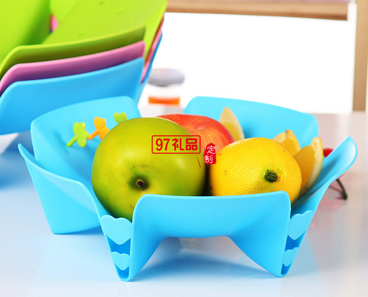 花朵型創(chuàng)意時(shí)尚愛(ài)心水果盤活動(dòng)小禮品定制