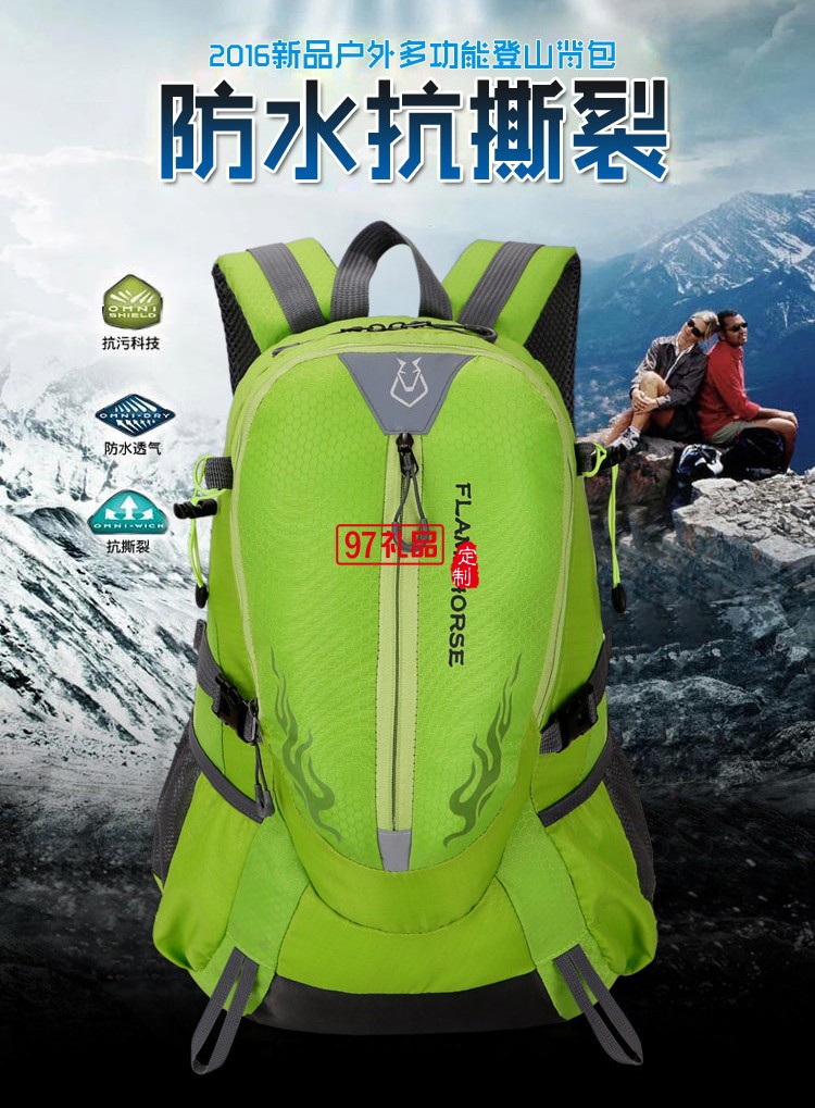 防水雙肩包 戶外運動登山包旅游背包