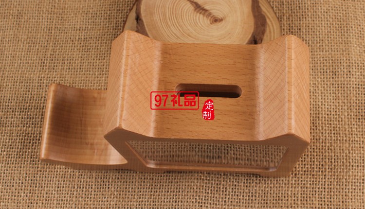 動(dòng)物形狀手機(jī)支架多功能原木零錢儲(chǔ)蓄罐