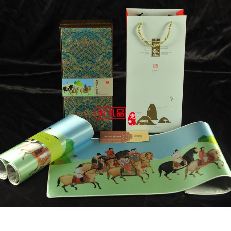 絲綢藝術(shù)桌墊  吉墊 鼠標墊 桌墊