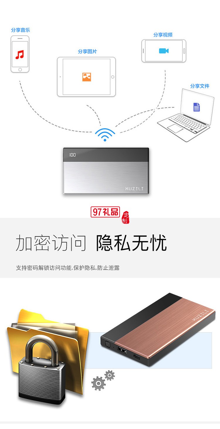 智能無(wú)線U盤(pán)移動(dòng)電源