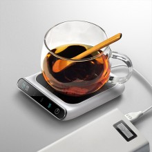 冬日禮品加熱暖杯墊自動(dòng)恒溫杯墊觸控調(diào)節(jié)定時(shí)保溫杯墊