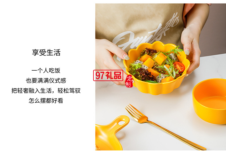 網(wǎng)紅ins大烘焙套裝禮品碗碟套裝陶瓷餐具可愛(ài)烤盤(pán)禮盒套裝伴手禮