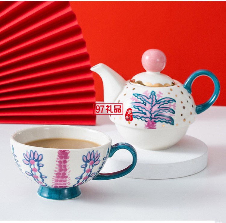 宮廷風下午茶餐具套裝子母泡茶壺陶瓷北歐風格英式小號創(chuàng)意個性