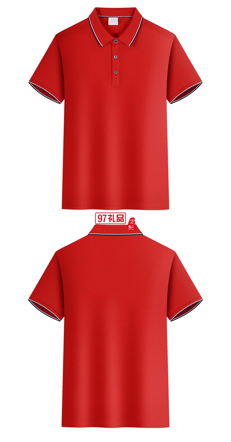 定制廣告衫polo衫200g蘭精棉翻領工作服團建服飾