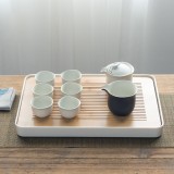 小茶盤竹制托盤儲水式長方形實(shí)木重竹日式簡約干泡臺竹子茶臺