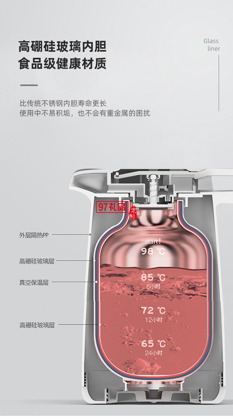 保溫水壺木手柄簡(jiǎn)約風(fēng)咖啡壺家用時(shí)尚保溫瓶定制公司廣告禮品