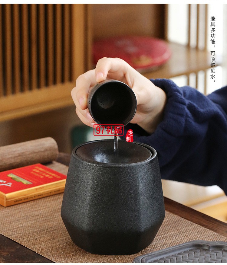 陶瓷煙灰缸個性時(shí)尚家用客廳帶蓋防飛灰可以定制logo