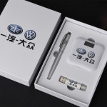 U盤、簽字筆、移動(dòng)電源套裝高檔商務(wù)禮品定制