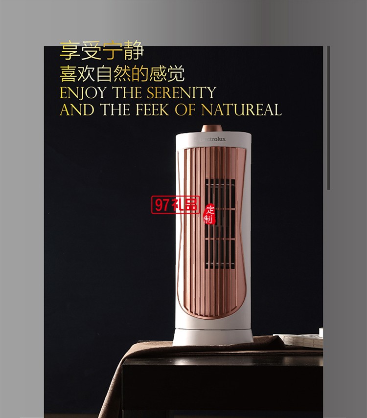 低噪音自帶搖頭功能兩檔風(fēng)速設(shè)計迷你型塔扇