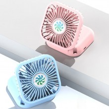 多功能小風(fēng)扇可折疊手持掛脖學(xué)生桌面USB充電風(fēng)扇定制公司廣告禮品