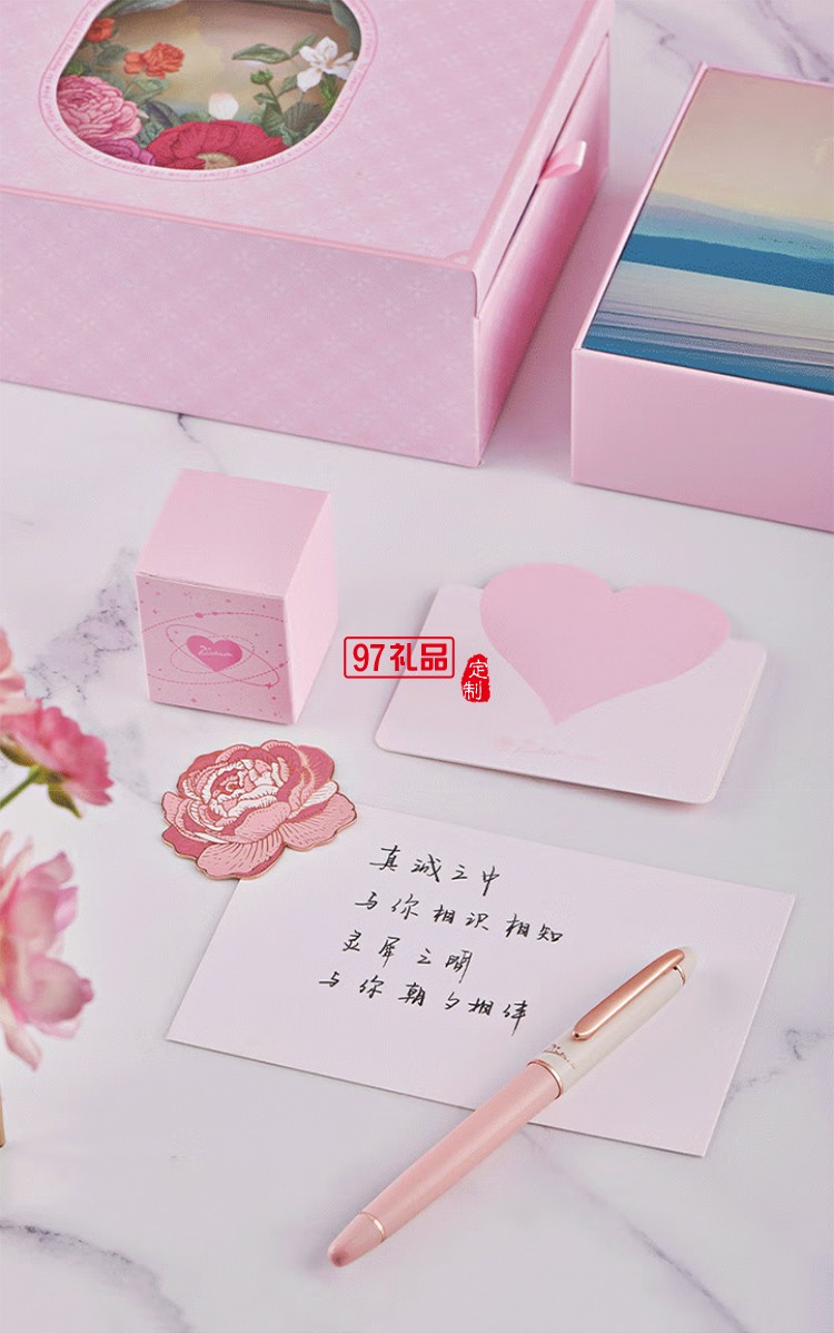 畢加索5528繆斯花園鋼筆禮盒 霧霾粉女神鋼筆學(xué)生練字鋼筆墨水筆 生日