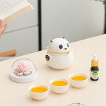 月滿桂香時(shí)，把團(tuán)圓揉進(jìn)晚風(fēng)里，熊貓茶具套組